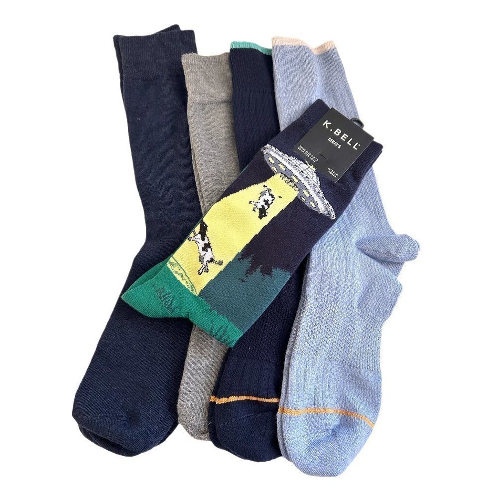 Men's Dress Sock Bundle Plus One Fun One